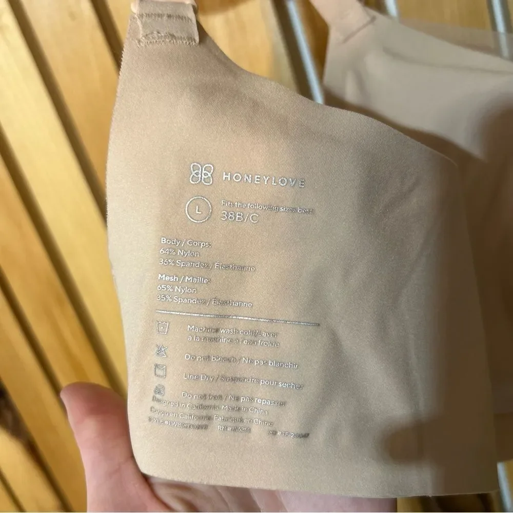 Honeylove CrossOver Bra in Sand Size Large 38B 38C - Picture 9 of 10